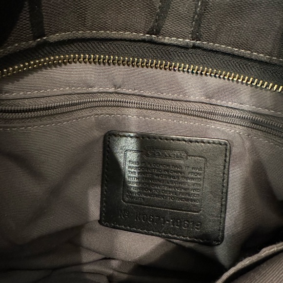 Black & Gold Coach Bag - Picture 4 of 9